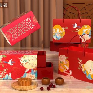 Hộp bánh trung thu Nghênh Thu 4 bánh