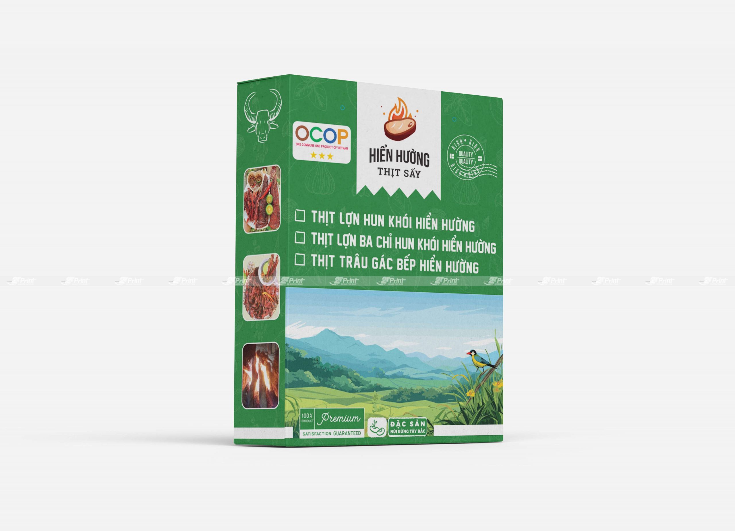 Hộp carton đựng thịt Hiển Hường