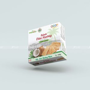 Hộp giấy đựng bánh dừa nướng Hanuts