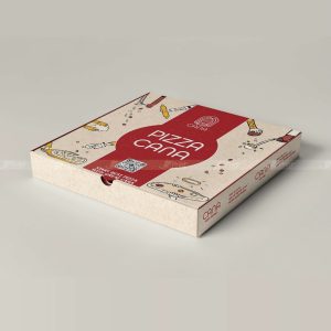 Hộp giấy đựng pizza 3 lớp in màu