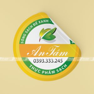Tem thực phẩm sạch An Tâm