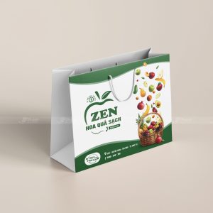 In túi giấy đựng hoa quả Zen