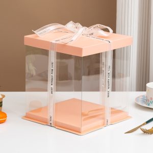 Alternative view of Hộp mica đựng bánh sinh nhật 2 tầng