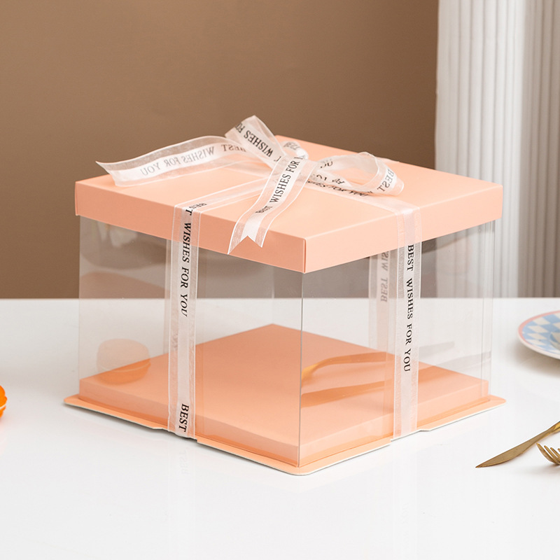 Hộp mica đựng bánh sinh nhật 1 tầng