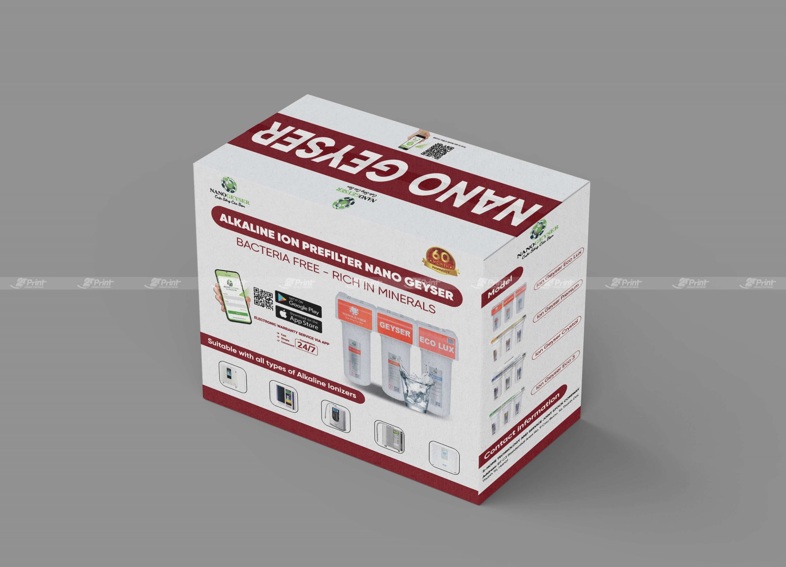 Thùng carton đựng thiết bị điện tử Nano Geyser