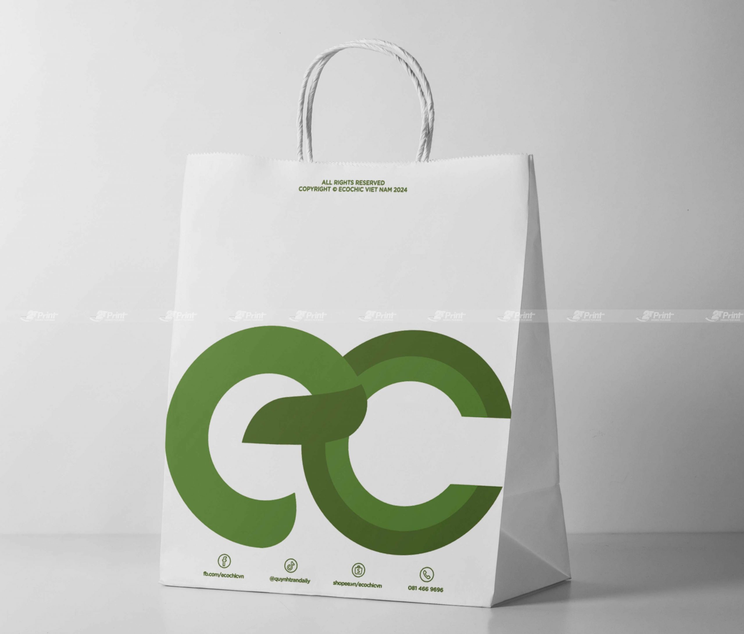 Túi giấy đựng quần áo Ecochic